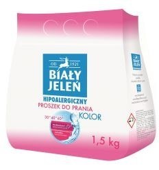 POLLENA Biały Jeleń Proszek do prania hipoalergiczny Kolor 1,5kg
