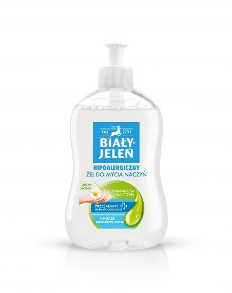 POLLENA Biały Jeleń Żel do mycia maczyń z rumiankiem i alantoiną 500ml