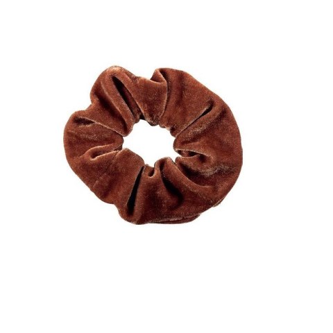 TOP CHOICE Top Choice Gumka do włosów Velvet jasno brązowa (22777) 1szt.