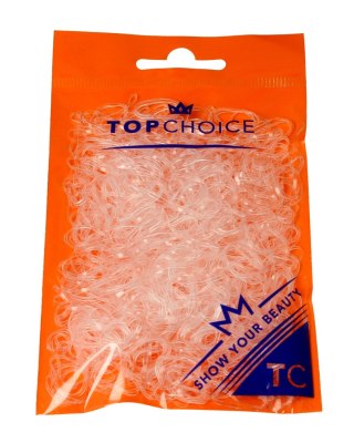 TOP CHOICE Top Choice Gumki do upinania włosów transparentne (22715) 1 op.-500szt