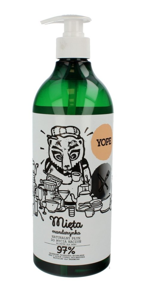 YOPE YOPE Płyn do mycia naczyń MIĘTA 750 ml