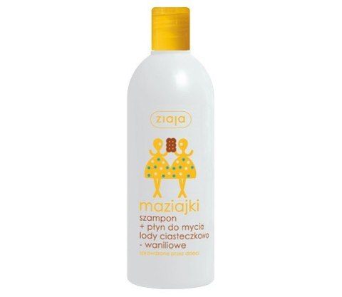 ZIAJA Ziaja Maziajki Szampon + Płyn do mycia lody ciasteczkowo-waniliowe 400ml