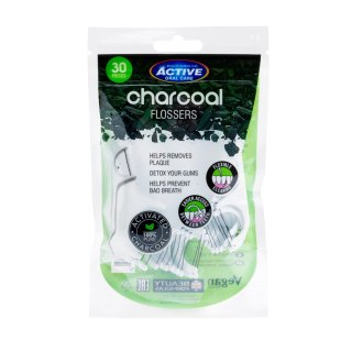 BEAUTY FORMULAS Beauty Formulas Active Oral Care Nicio-Wykałaczki z aktywnym węglem 1op.-30szt