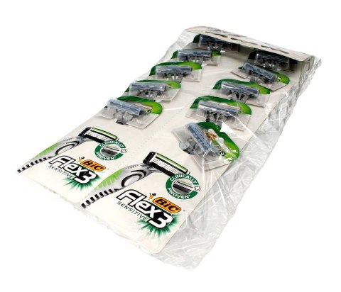 BIC Bic Maszynka do golenia Flex 3 Sensitive Karta - 1op.-10szt