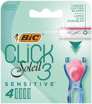 BIC Bic System Wkłady do maszynki Click Soleil 3 Sensitive 1op.-4szt