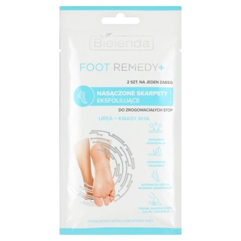 BIELENDA BIELENDA FOOT REMEDY+ Nasączone Skarpety eksfoliujące do zrogowaciałych stóp 1op - 2szt