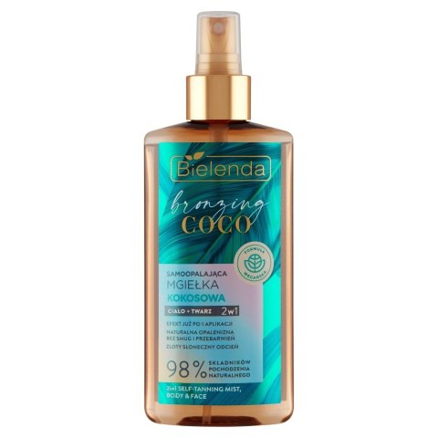 BIELENDA Bielenda Bronzing Coco Samoopalająca Mgiełka Kokosowa do ciała i twarzy 2w1 150ml