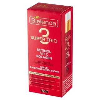 BIELENDA Bielenda Super Trio Aktywnie Rewitalizujące Serum przeciwzmarszczkowe na noc 30ml