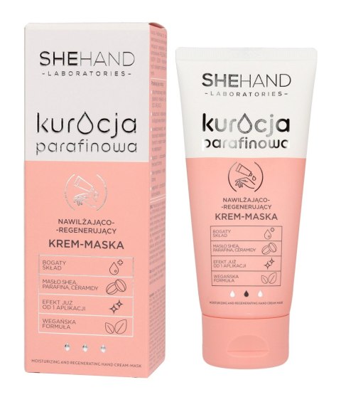BODY BOOM / SHE SheHand Kuracja Parafinowa Nawilżająco - Regenerujący Krem-Maska do dłoni 75ml