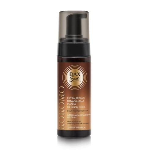 DAX DAX SUN Brązująca pianka do twarzy i ciała ciemna karnacja Kokomo Extra Bronze 160 ml