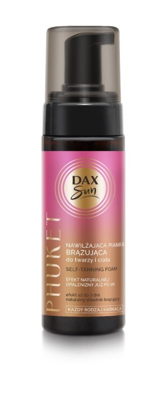 DAX DAX SUN Brązująca pianka do twarzy i ciała nawilżająca Phuket 160 ml