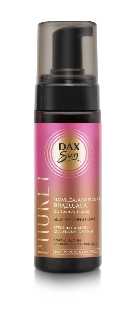 DAX DAX SUN Brązująca pianka do twarzy i ciała nawilżająca Phuket 160 ml