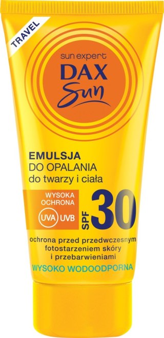 DAX OP. Dax Sun Emulsja do opalania d twarzy i ciała SPF 30 travel-50ml
