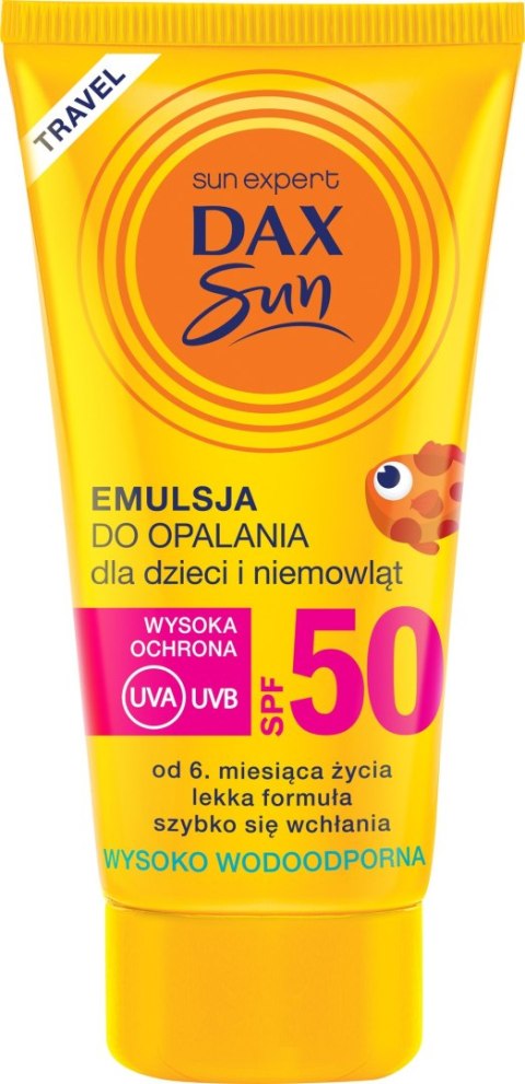 DAX OP. Dax Sun Emulsja do opalania dla dzieci i niemowląt SPF 50 travel-50ml