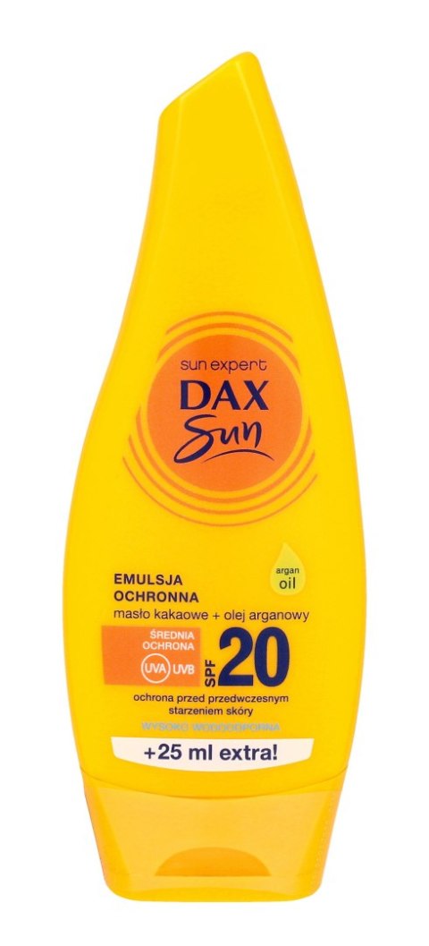 DAX OP. Dax Sun Emulsja ochronna do opalania z masłem kakaowym i olejem arganowym SPF20 175ml