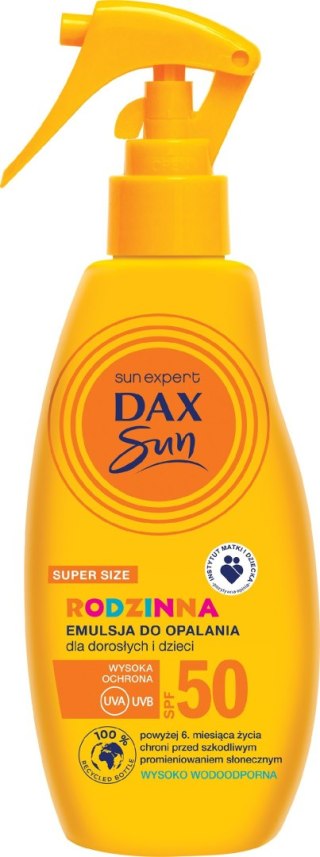 DAX OP. Dax Sun Rodzinna Emulsja do opalania dla dorosłych i dzieci SPF50 200ml