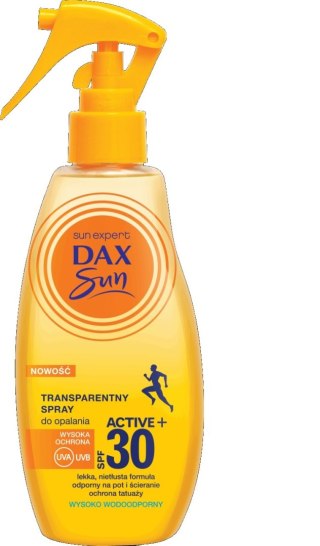 DAX OP. Dax Sun Transparentny Spray do opalania Active+ SPF30 200ml