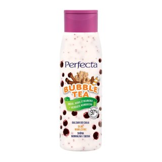 DAX PERFECTA Bubble Tea Balsam do ciała Silne nawilżenie - Imbir, Kora cynamonu + Herbata Kombucha 400ml