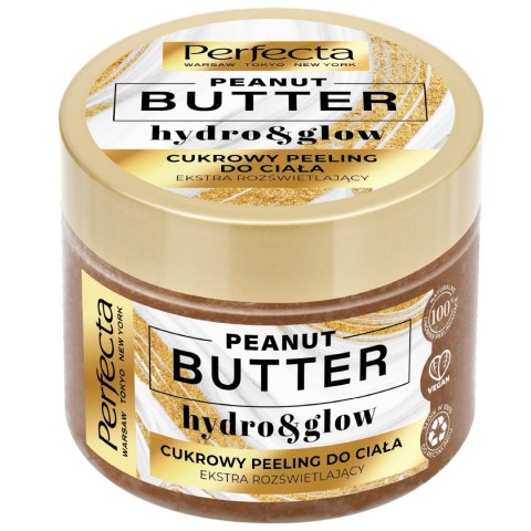 DAX PERFECTA Peanut Butter Cukrowy Peeling do ciała - extra rozświetlający 300 g