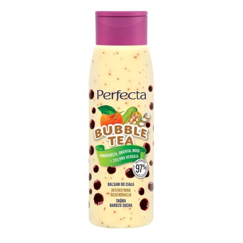 DAX Perfecta Bubble Tea Balsam do ciała Intensywna Regeneracja - Pomarańcza,Oriental Wood i Zielona Herbata 400ml