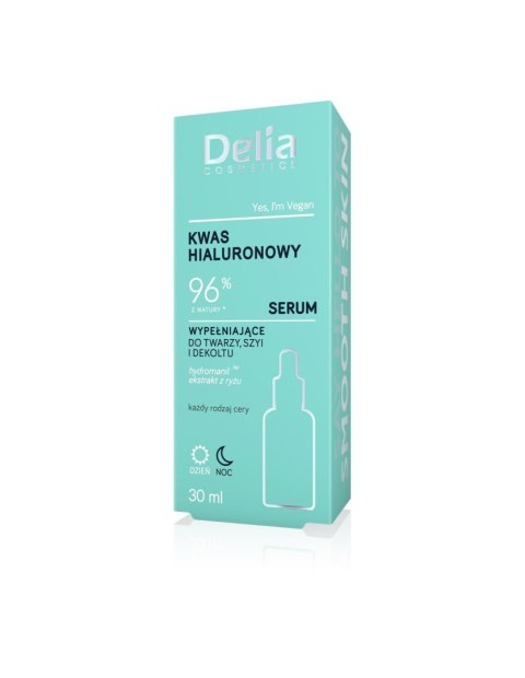 DELIA DELIA Serum do twarzy, szyi i dekoltu Kwas hialuronowy 96% 30 ml