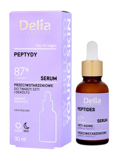 DELIA DELIA Serum do twarzy, szyi i dekoltu Peptydy 87% 30 ml