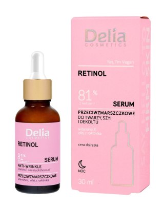 DELIA DELIA Serum do twarzy, szyi i dekoltu Retinol 81% 30 ml