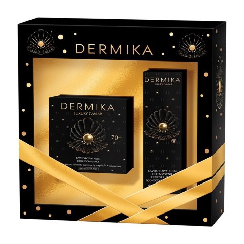 DERMIKA Dermika Zestaw prezentowy Luxury Caviar 70+ (Krem na dzień i noc 50ml+Krem pod oczy 15ml)