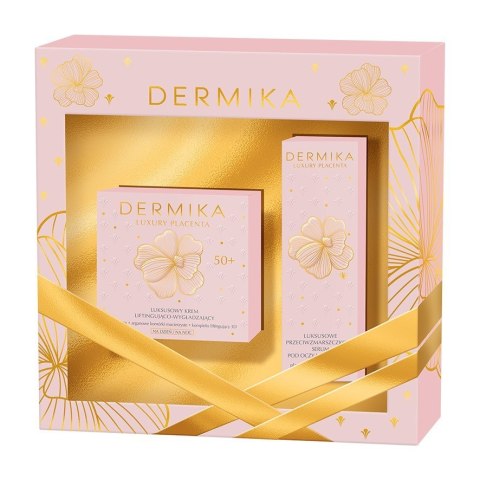 DERMIKA Dermika Zestaw prezentowy Luxury Placenta 50+ (Krem na dzień i noc 50ml+Serum pod oczy 30ml)
