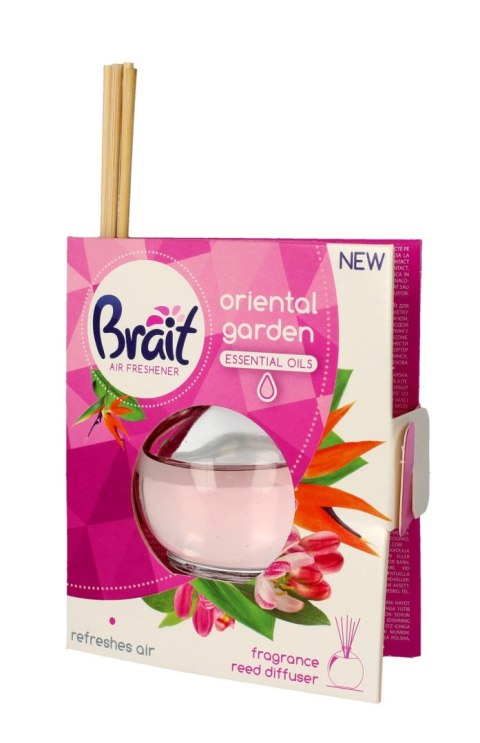 DRAMERS Brait Air Freshener Patyczki odświeżające + Płyn Oriental Garden 1op.(4 szt.+40ml)