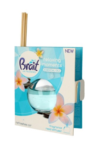 DRAMERS Brait Air Freshener Patyczki odświeżające + Płyn Relaxing Moments 1op.(4 szt.+40ml)