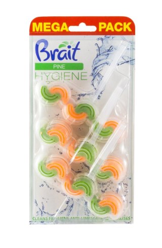 DRAMERS Brait Hygiene & Fresh Kostka toaletowa do WC 2-fazowa Pine 1op.-3x45g