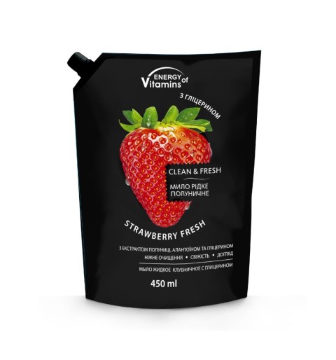ENERGY OF VITAMINS ENERGY OF VITAMINS Mydło w płynie Strawberry Fresh 450ml - uzupełnienie