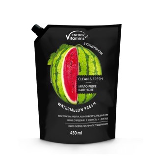 ENERGY OF VITAMINS ENERGY OF VITAMINS Mydło w płynie Watermelon Fresh 450ml - uzupełnienie