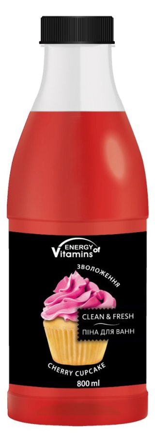 ENERGY OF VITAMINS ENERGY OF VITAMINS Pianka do kąpieli Cherry Cupcake 800ml