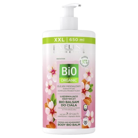 EVELINE EVELINE Bio Organic Ujędrniająco-odżywczy bio balsam do ciała - Olejkiem migdałowym 650 ml