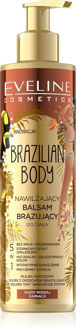 EVELINE EVELINE Brazilian Body Nawilżający balsam brązujący do ciała 5w1 200 ml