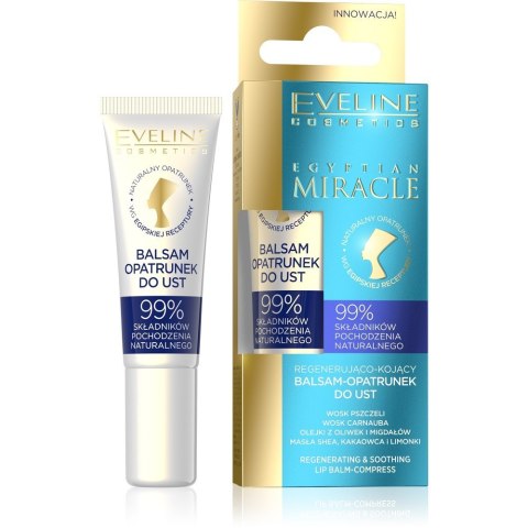 EVELINE EVELINE Egyptian Miracle Regenerująco-kojący balsam-opatrunek do ust 12 ml