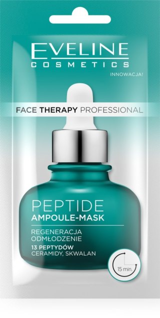 EVELINE EVELINE Face Therapy Professional Maska-ampułka regenerująca i odmładzająca z Peptydami 8 ml