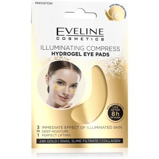 EVELINE EVELINE Hydrogel Eye Pads Hydrożelowe płatki pod oczy w - rozświetlający kompres 1 op. - 2 szt.