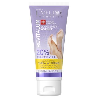 EVELINE EVELINE Revitalum Złuszczająca tarka w kremie do ekstremalnie twardej skóry stóp - 20% AHA complex 75 ml