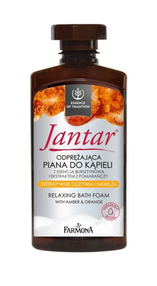 FARMONA JANTAR Odprężająca piana do kąpieli z esencją bursztynową i ekstraktem z pomarańczy 330 ml