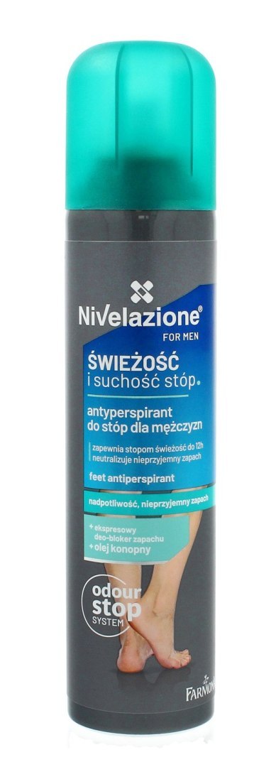 FARMONA NIVELAZIONE For Men Antyperspirant do stóp dla mężczyzn Świeżość i suchość 180 ml