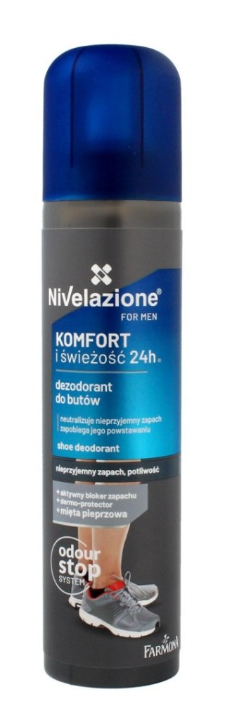 FARMONA NIVELAZIONE For Men Dezodorant do butów dla mężczyzn Komfort i świeżość 24H 180 ml
