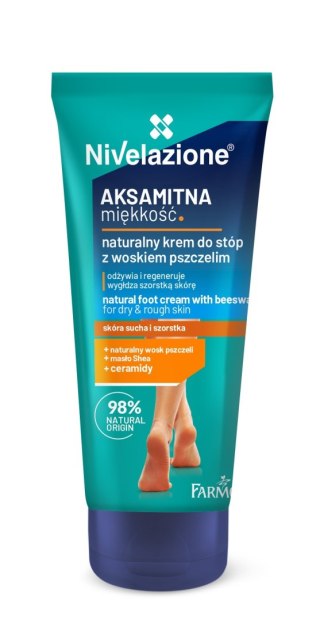 FARMONA NIVELAZIONE Naturalny krem do stóp z woskiem pszczelim Aksamitna Miękkość 75 ml