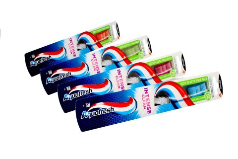GSK Aquafresh Szczoteczka do zębów Intense Clean - medium(średnia) - mix kolorów 1szt