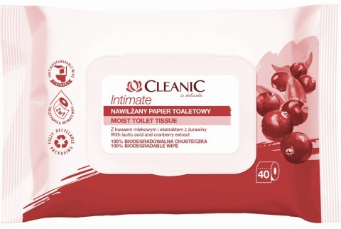 HARPER Cleanic Intimate Nawilżany Papier toaletowy 1op.-40szt