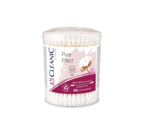 HARPER Cleanic Patyczki higieniczne Pure Effect -100% biodegradowalne 1op.-100szt (pudełko)
