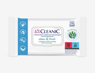HARPER Cleanic Uniwersalne Chusteczki odświeżające Clean&Fresh 1op.-120szt