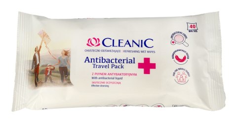 HARPER HARPER CLEANIC Chust ods.Antib Travel 40szt pop u&